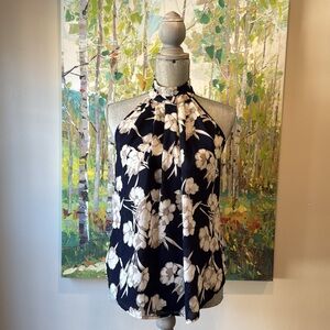 SIENNA SKY STYLISH FLORAL SLEEVELESS SPRING SUMMER HALTER TOP SIZE SMALL 🌟EUC🌟